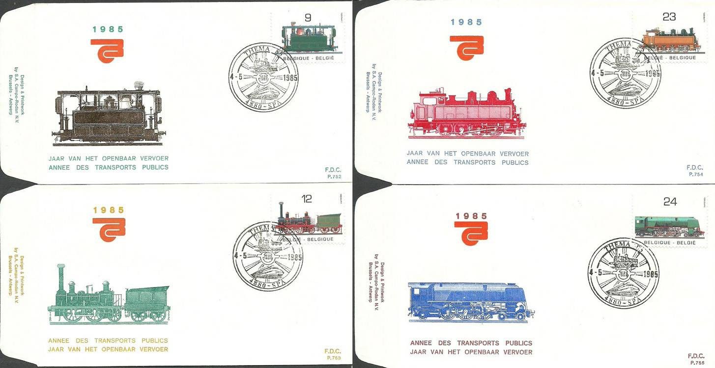 Znaczek Belgia 1985 Mi 2222-2225 FDC