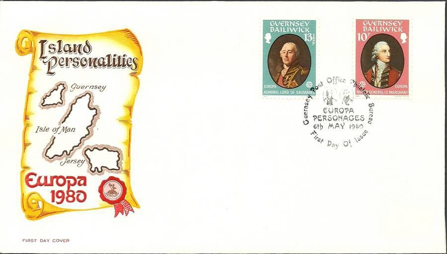Znaczek Guernsey 1980 Mi 204-205 FDC