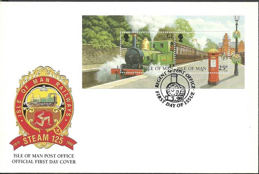 Znaczek Wyspa Man 1998 Mi bl 33 FDC