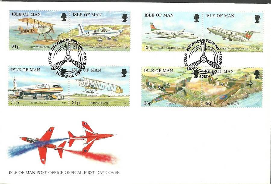 Znaczek Wyspa Man 1997 Mi 722-729 FDC