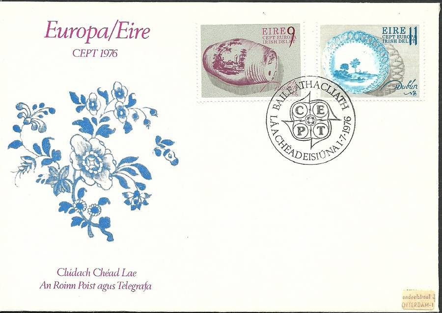 Znaczek Irlandia 1976 Mi 344-345 FDC