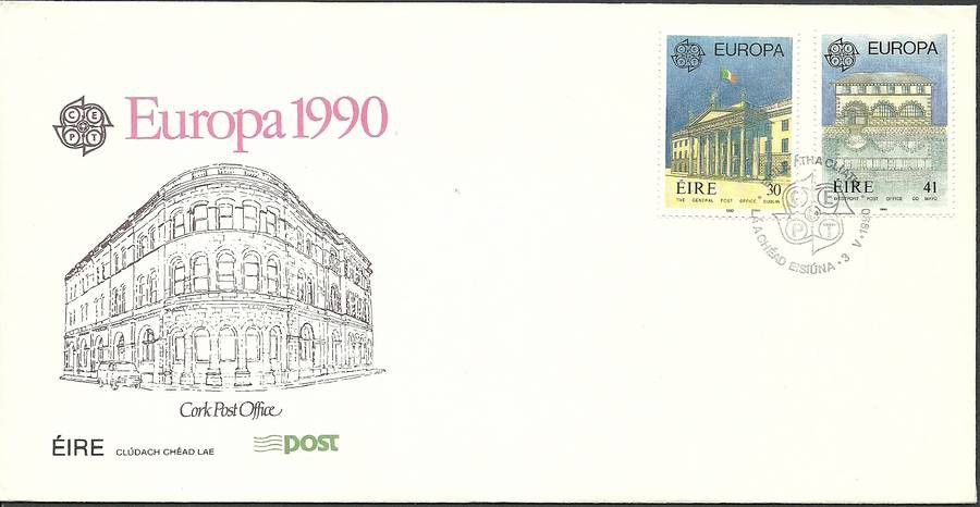 Znaczek Irlandia 1990 Mi 716-717 FDC