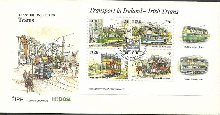 Znaczek Irlandia 1987 Mi bl 6 FDC