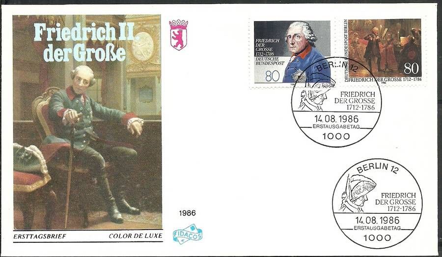 Znaczek Berlin Niemcy 1986 Mi 764+GRM1292 FDC