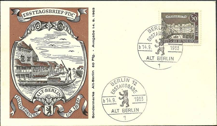 Znaczek Berlin Niemcy 1962 Mi 224 FDC