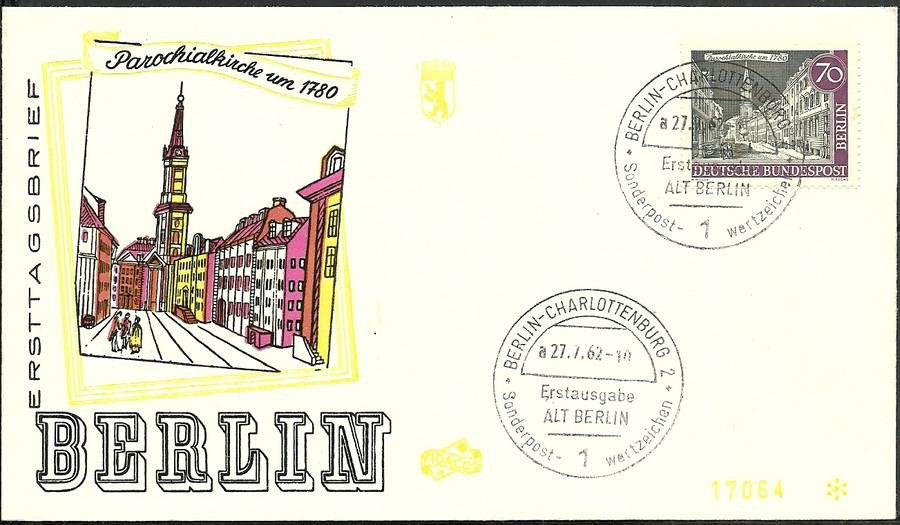 Znaczek Berlin Niemcy 1962 Mi 226 FDC