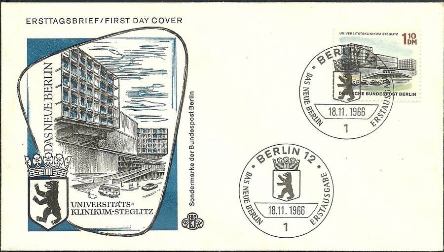 Znaczek Berlin Niemcy 1965 Mi 265 FDC