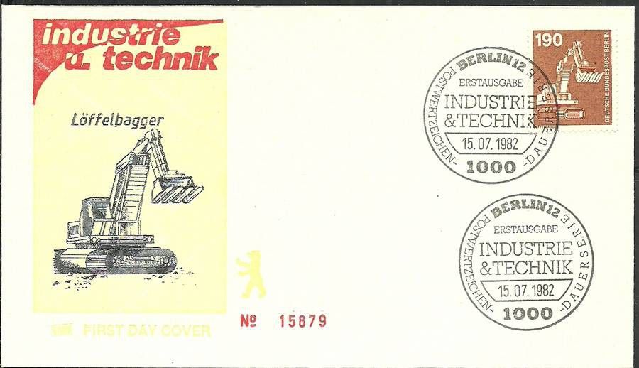 Znaczek Berlin Niemcy 1978 Mi 584 FDC