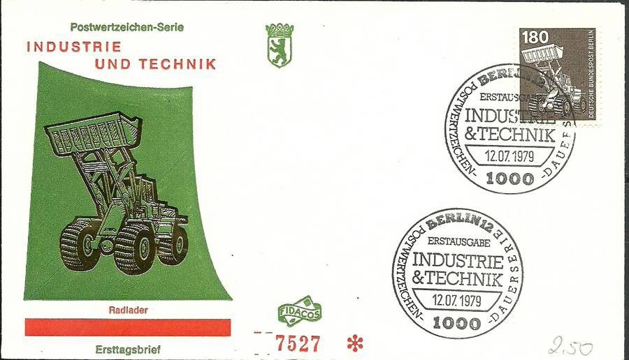 Znaczek Berlin Niemcy 1978 Mi 585 FDC