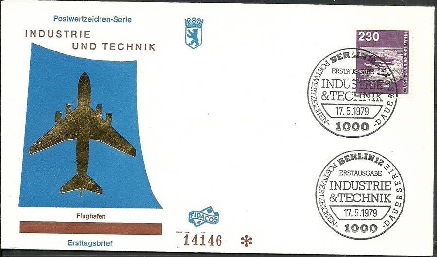Znaczek Berlin Niemcy 1978 Mi 586 FDC