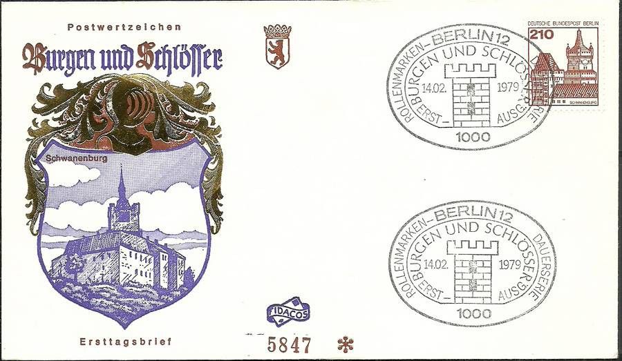 Znaczek Berlin Niemcy 1978 Mi 589 FDC