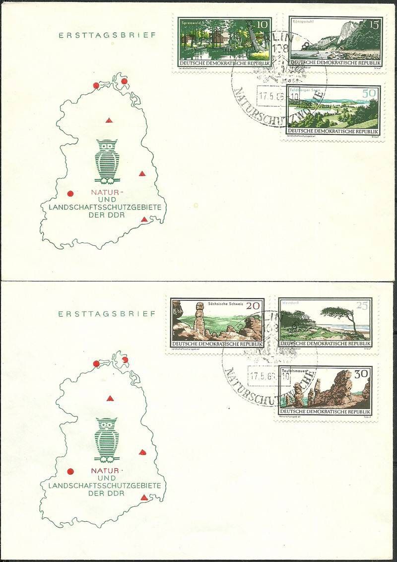 Znaczek NRD / DDR 1966 Mi 1179-1184 FDC