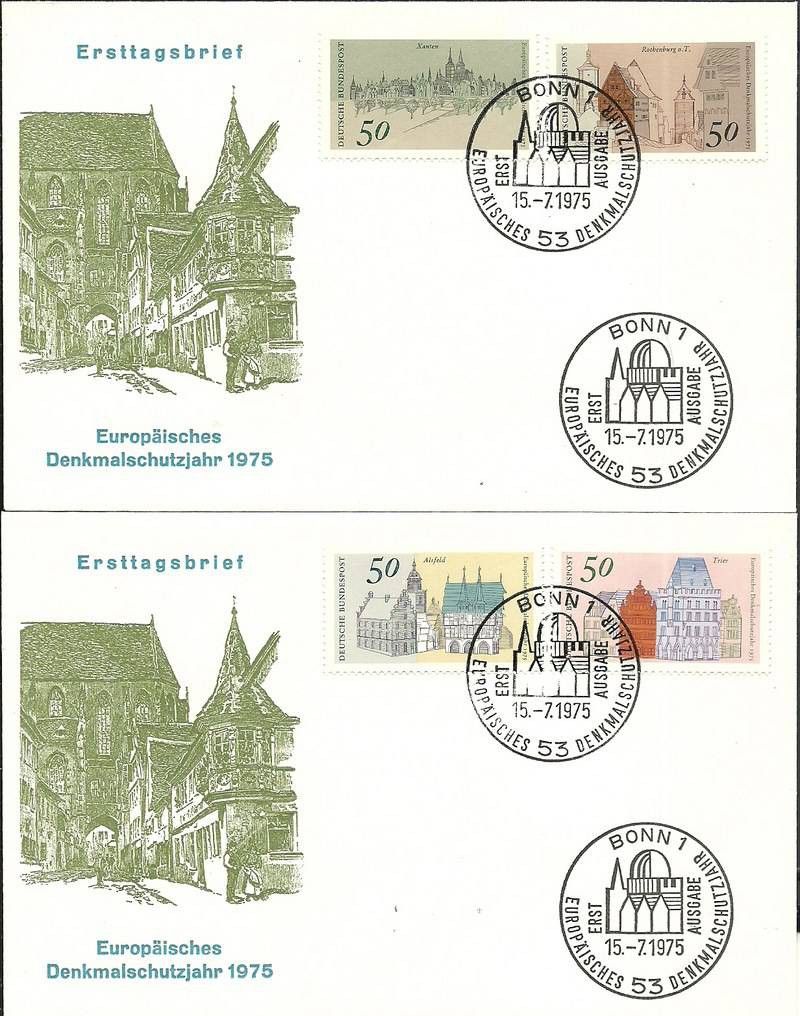 Znaczek Niemcy 1975 Mi 860-863 FDC