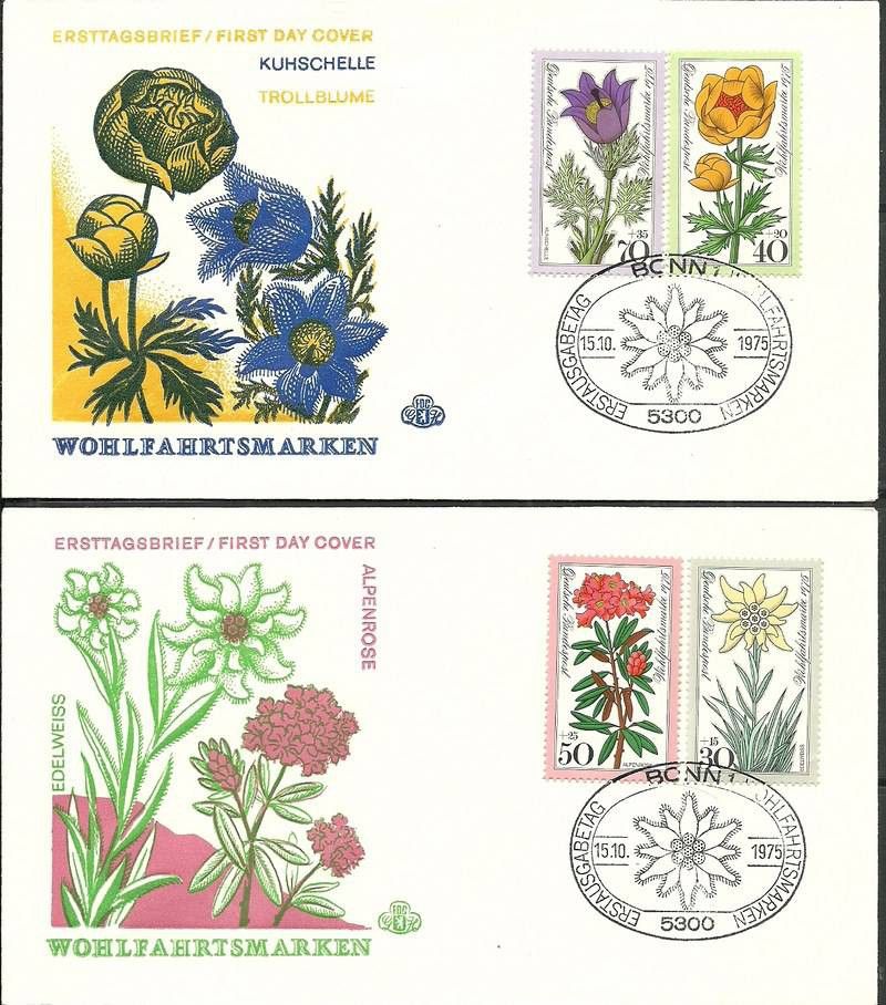 Znaczek Niemcy 1975 Mi 867-870 FDC