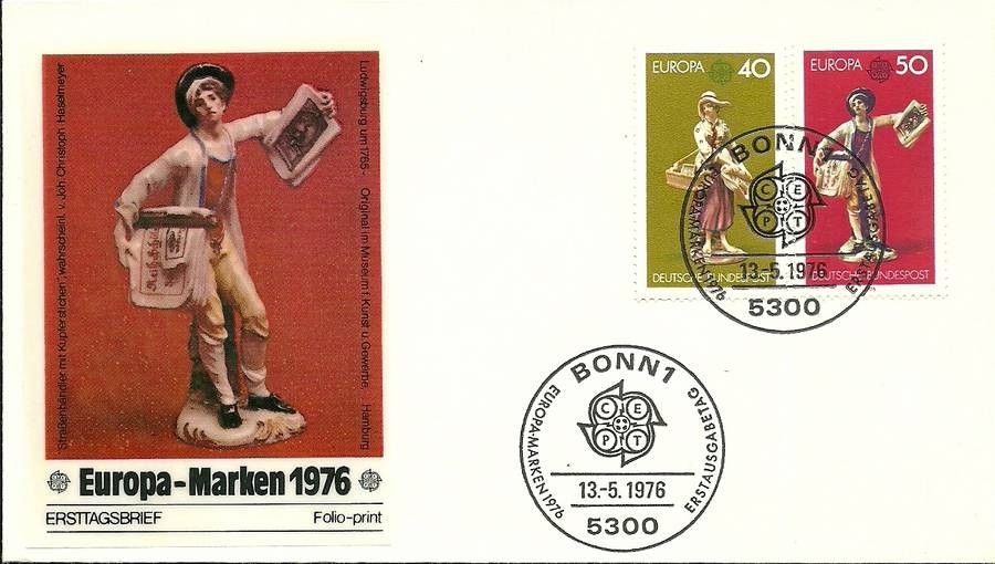 Znaczek Niemcy 1976 Mi 890-891 FDC