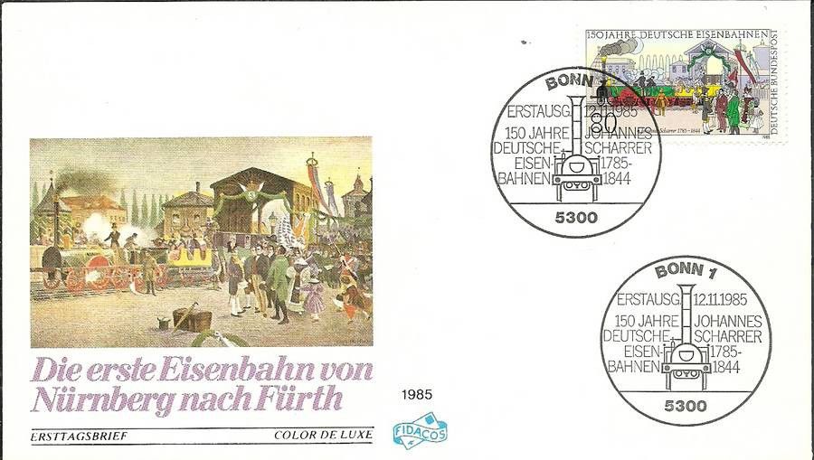 Znaczek Niemcy 1985 Mi 1264 FDC