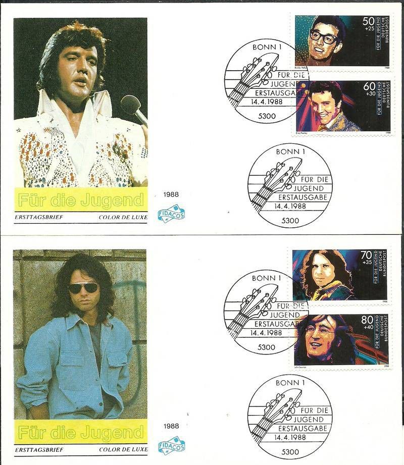 Znaczek Niemcy 1988 Mi 1360-1363 FDC