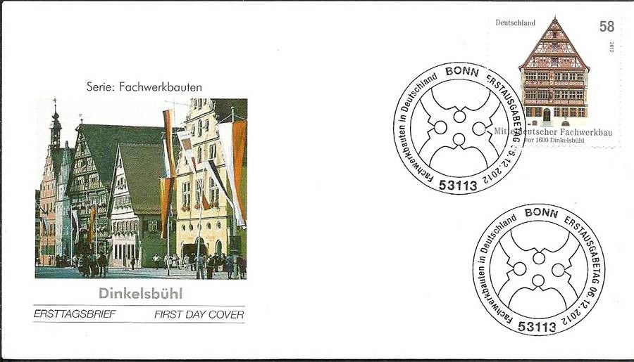 Znaczek Niemcy 2012 Mi 2970 FDC