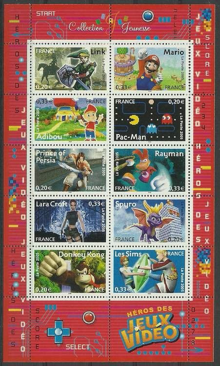 Znaczek Francja 2005 Mi ark 4002-4011 Czyste **