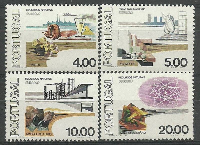 Znaczek Portugalia 1977 Mi 1370-1373 Czyste **