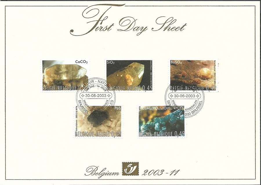 Znaczek Belgia 2003 Mi 3227-3231 FDC