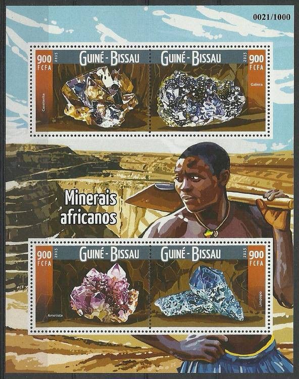 Znaczek Gwinea Bissau 2015 Mi ark 8217-8220 Czyste **