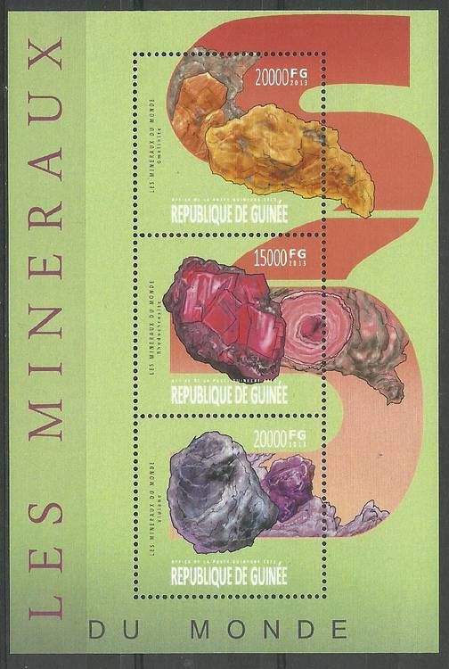 Znaczek Gwinea 2013 Mi ark 9954-9956 Czyste **