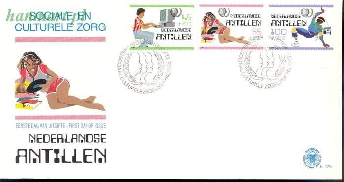 Znaczek Antyle Holenderskie 1985 Mi 557-559 FDC