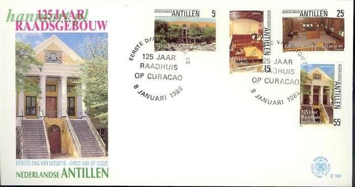 Antyle Holenderskie 1986 Mi 578-581 FDC