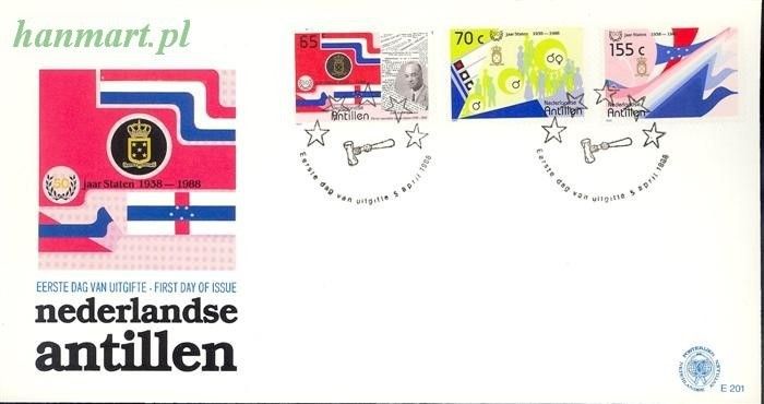 Znaczek Antyle Holenderskie 1988 Mi 632-634 FDC