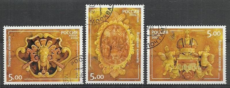 Znaczek Rosja 2004 Mi 1177-1179 Stemplowane