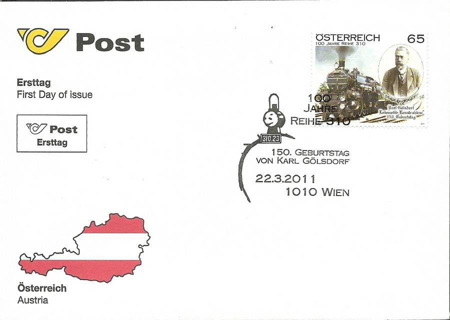 Znaczek Austria 2011 Mi 2916 FDC