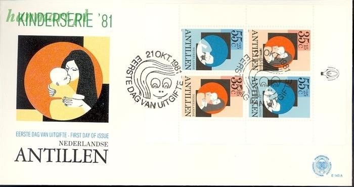 Znaczek Antyle Holenderskie 1981 Mi bl 18 FDC