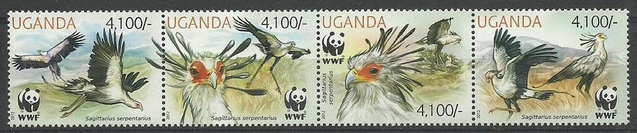 Znaczek Uganda 2012 Mi 3000-3003 Czyste **