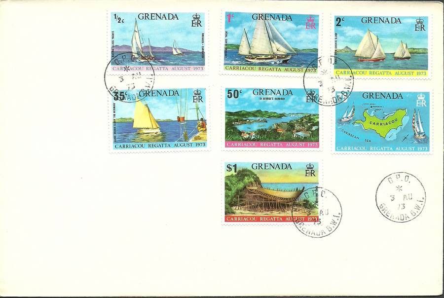 Znaczek Grenada 1973 Mi 525-531 FDC