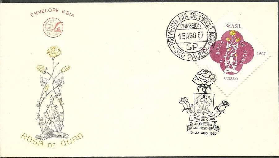 Znaczek Brazylia 1967 Mi 1144 FDC