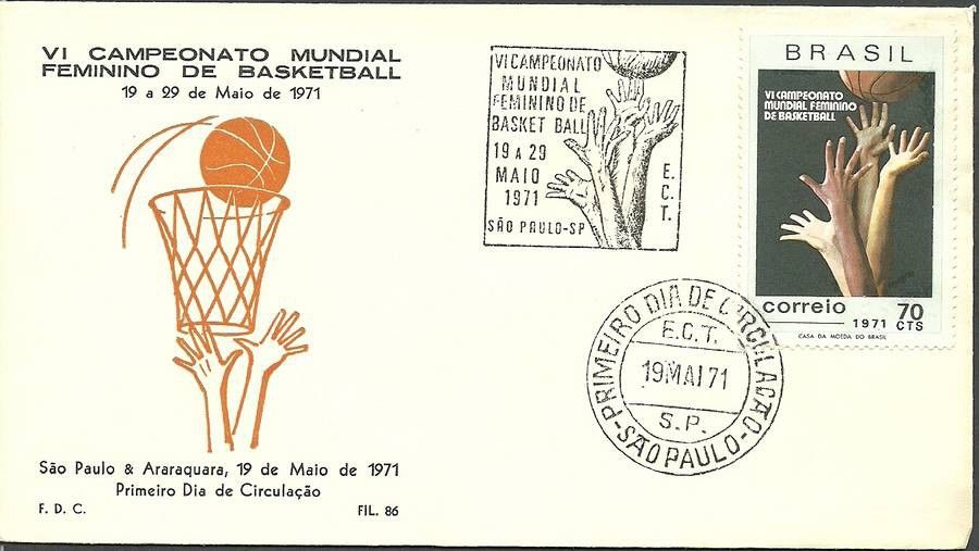 Znaczek Brazylia 1971 Mi 1282 FDC