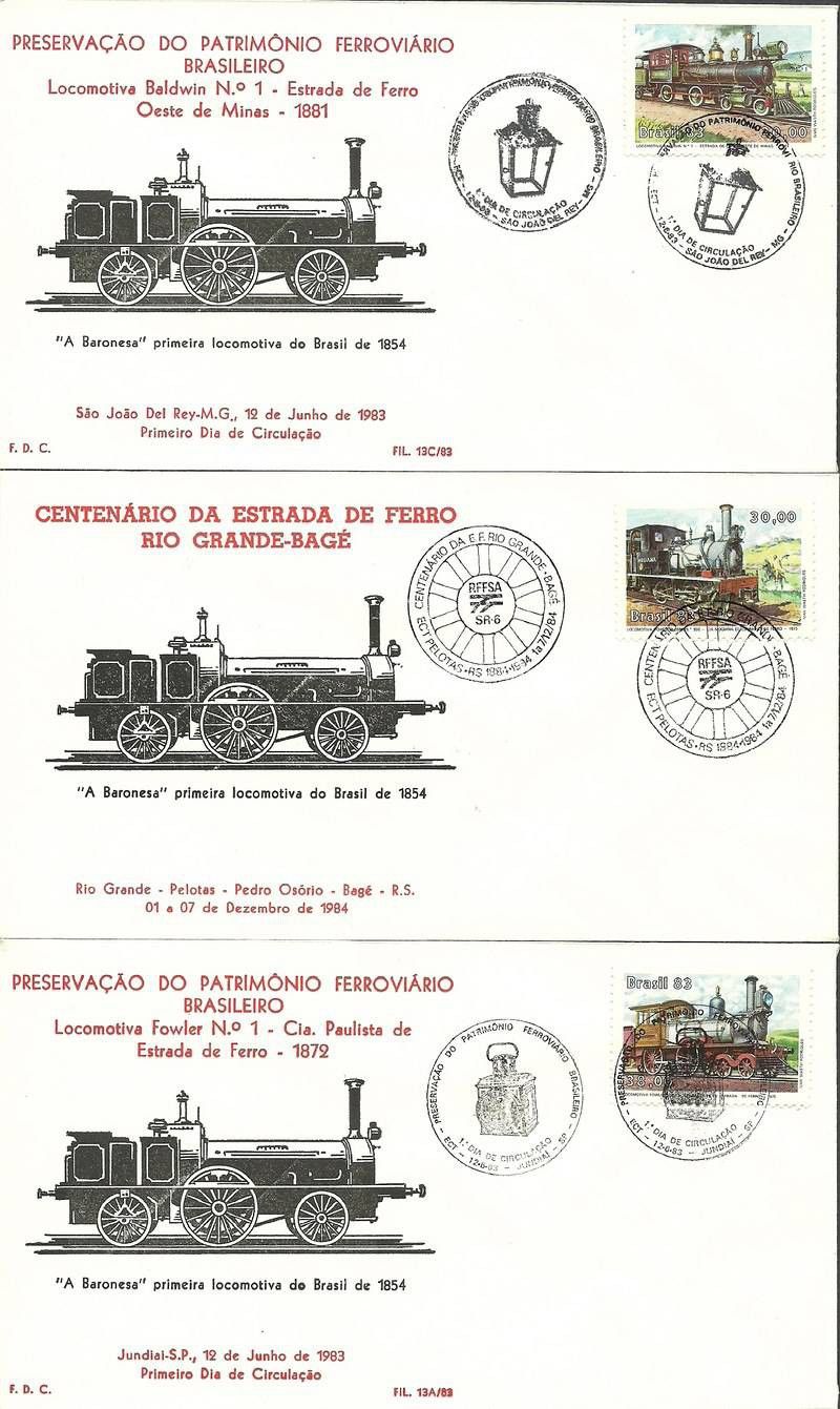 Znaczek Brazylia 1983 Mi 1971-1973 FDC