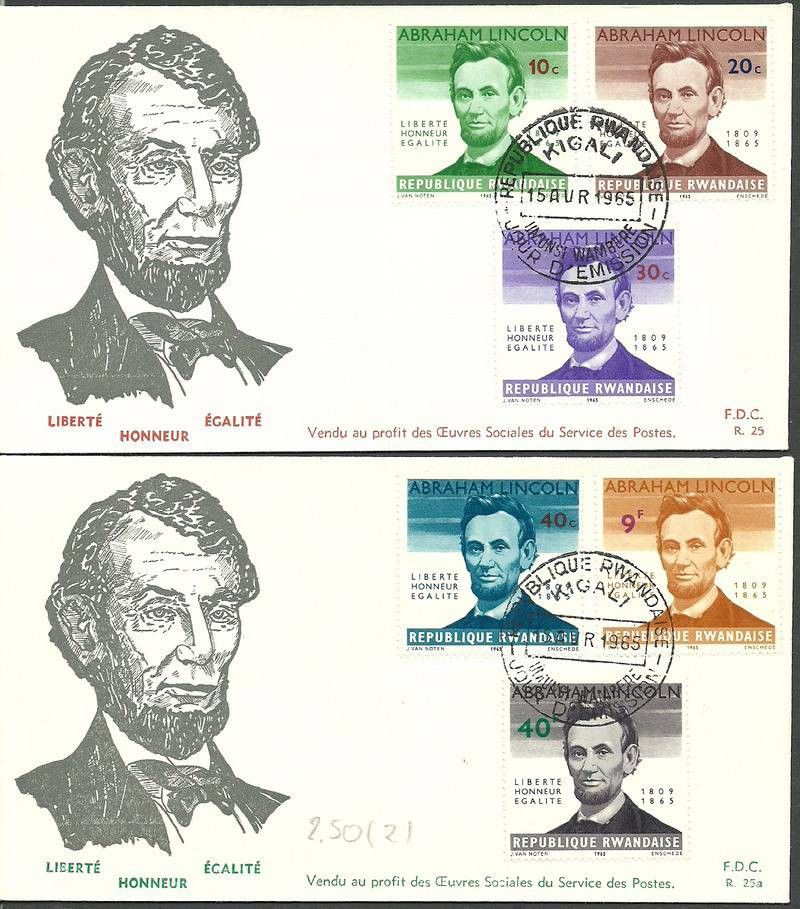 Znaczek Rwanda 1965 Mi 97-102 FDC