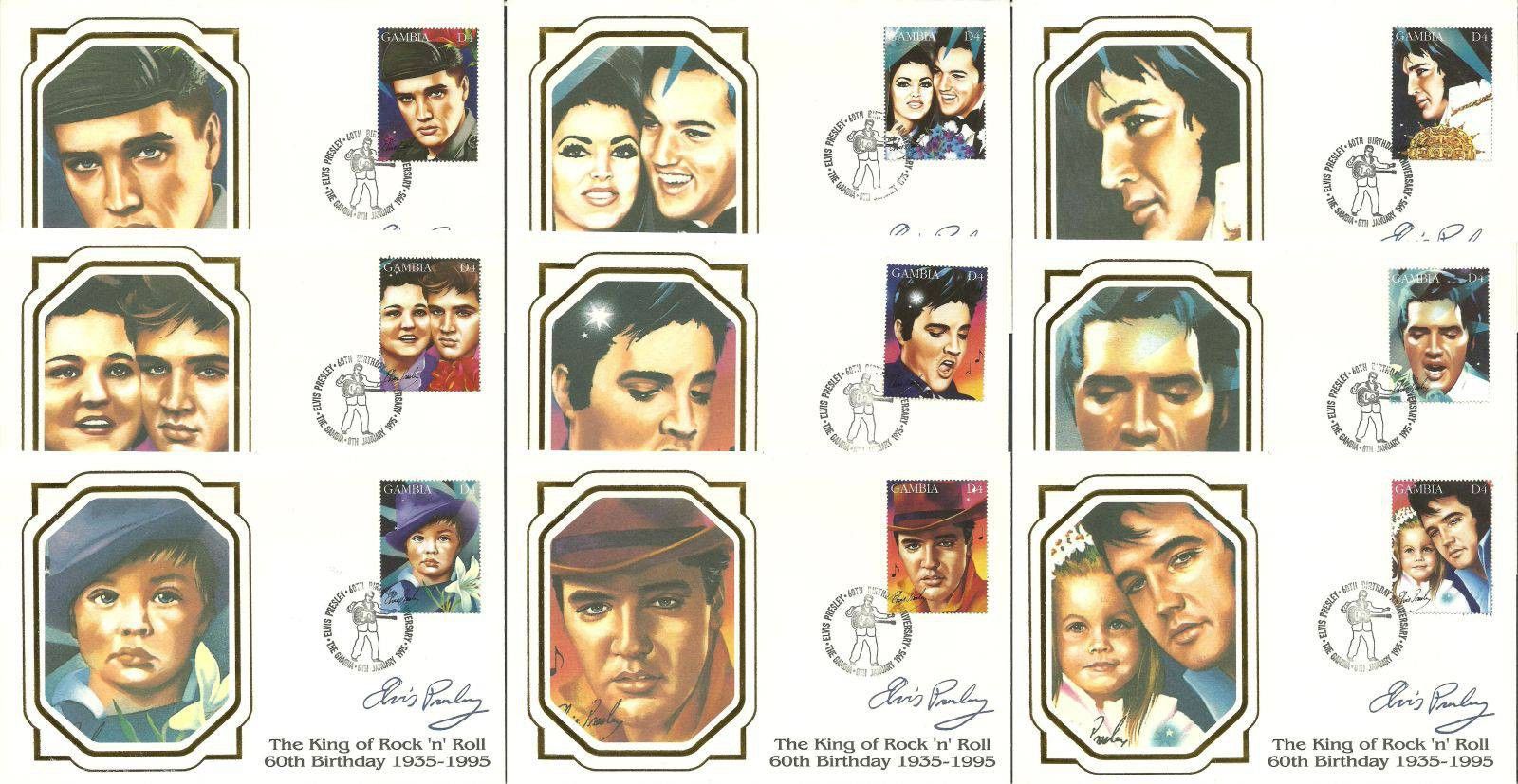 Znaczek Gambia 1995 Mi 2005-2013 FDC