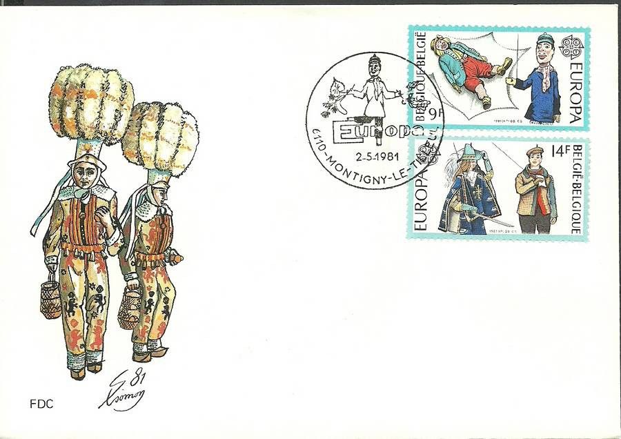 Znaczek Belgia 1981 Mi 2058-2059 FDC