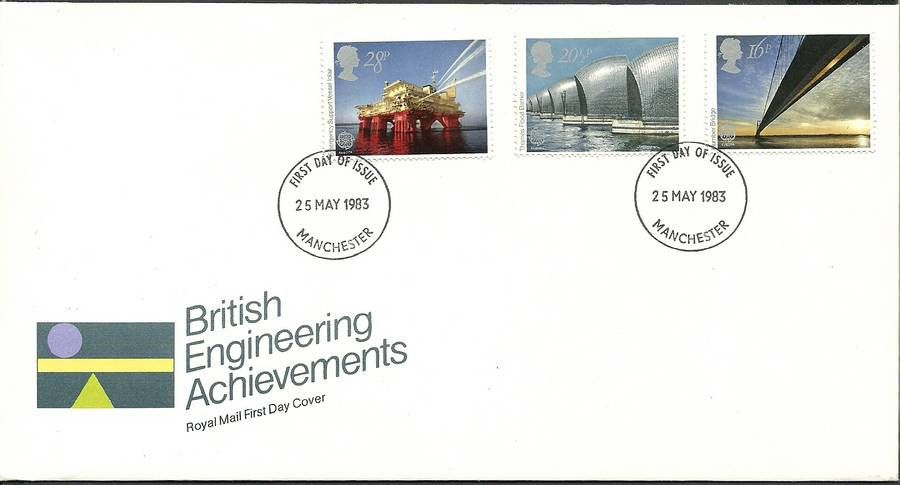 Znaczek Wielka Brytania 1983 Mi 953-955 FDC