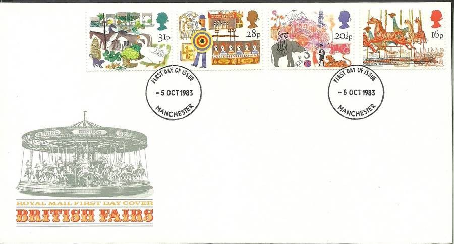 Znaczek Wielka Brytania 1983 Mi 966-969 FDC