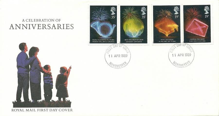 Znaczek Wielka Brytania 1989 Mi 1198-1201 FDC