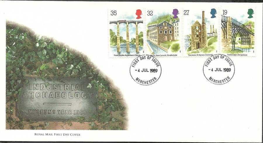 Znaczek Wielka Brytania 1989 Mi 1206-1209 FDC