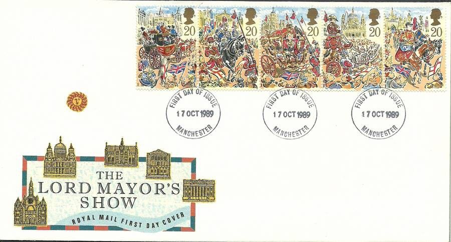 Znaczek Wielka Brytania 1989 Mi 1230-1234 FDC