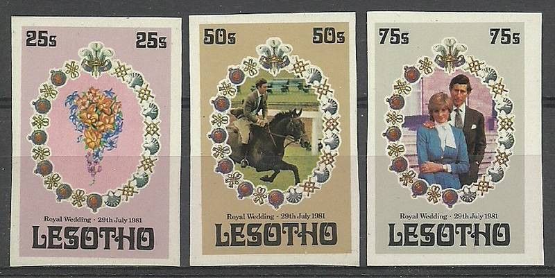 Znaczek Lesotho 1981 Mi 344-346B Czyste **