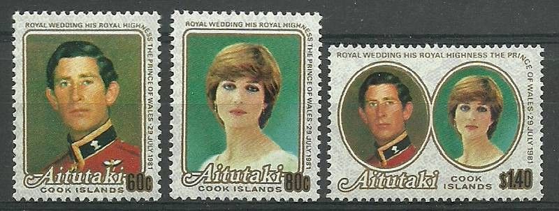 Znaczek Aitutaki 1981 Mi 406-408 Czyste **
