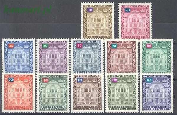 Znaczek Liechtenstein 1976 Mi die 57-68 Czyste **