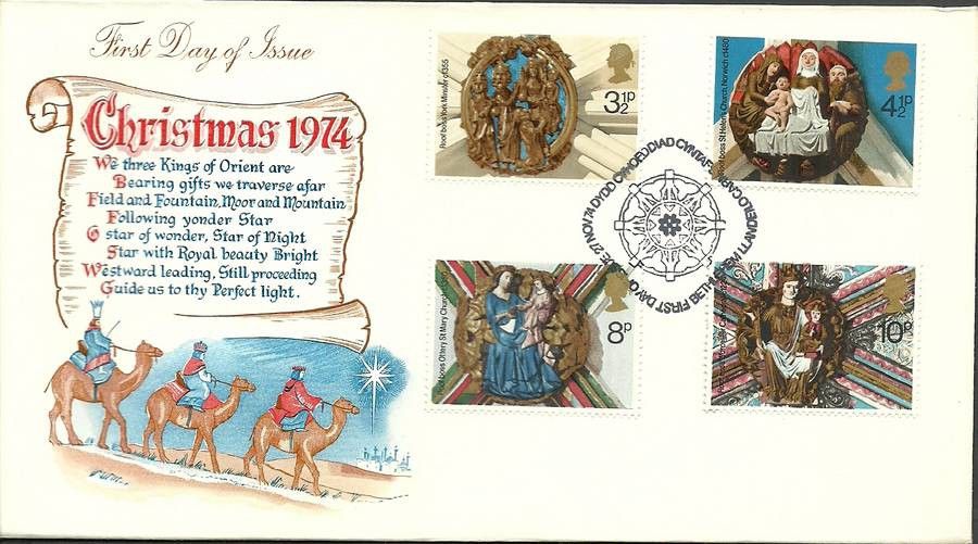 Znaczek Wielka Brytania 1974 Mi 663-666 FDC
